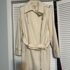 Ivory Michael Kohrs Wool coat